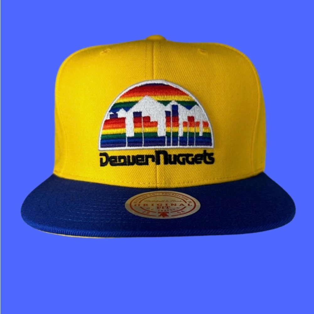 Mitchell & Ness NBA Denver Nuggets Basic Single Snapback Hat, Cap, brand new